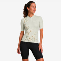 maillot cycliste femme dos bloom flower sage 1