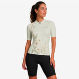 maillot cycliste femme dos bloom flower sage 1