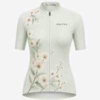 maillot cycliste femme dos bloom flower sage 2