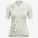 maillot cycliste femme dos bloom flower sage 2