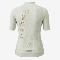maillot cycliste femme dos bloom flower sage 3