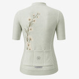 maillot cycliste femme dos bloom flower sage 3