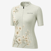 maillot cycliste femme dos bloom flower sage 4