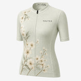 maillot cycliste femme dos bloom flower sage 4