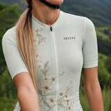maillot cycliste femme dos bloom flower sage 9