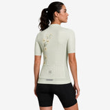maillot cycliste femme dos bloom flower sage 