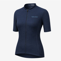 maillot cycliste femme pure bleu marine 2