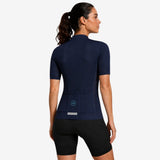 maillot cycliste femme pure bleu marine 9