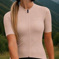 maillot cycliste femme pure taupe 