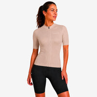 maillot cycliste femme pure taupe 4