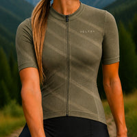 maillot cycliste femme terra olive 