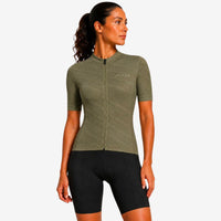 maillot cycliste femme terra olive 3
