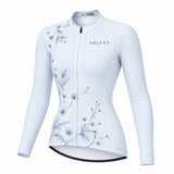 maillot hiver cyclisme femme bloom sky 1