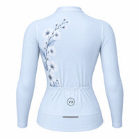 maillot hiver cyclisme femme bloom sky 3