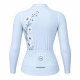 maillot hiver cyclisme femme bloom sky 3