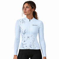 maillot hiver cyclisme femme bloom sky 4