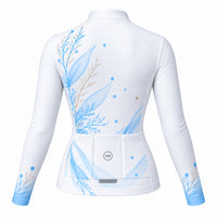 maillot hiver cyclisme femme coastal blue 3