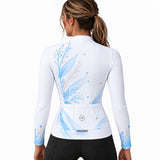 maillot hiver cyclisme femme coastal blue 6