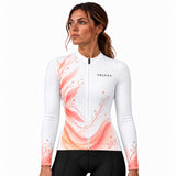 maillot hiver cyclisme femme coastal sunset 4