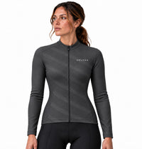 Maillot de cyclisme Thermique Femme Terra - Ardoise