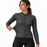 Maillot de cyclisme Thermique Femme Terra - Ardoise