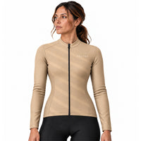 maillot hiver cyclisme femme terra sand 2