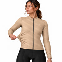 maillot hiver cyclisme femme terra sand 3