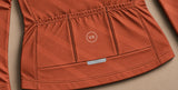 maillot hiver cyclisme femme terra terracotta 4