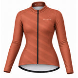 maillot hiver cyclisme femme terra terracotta 6